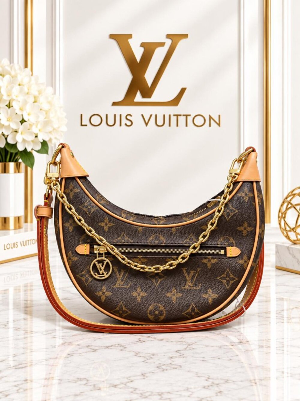 Authentic Louis Vuitton Boulogne Monogram Shoulder Bag